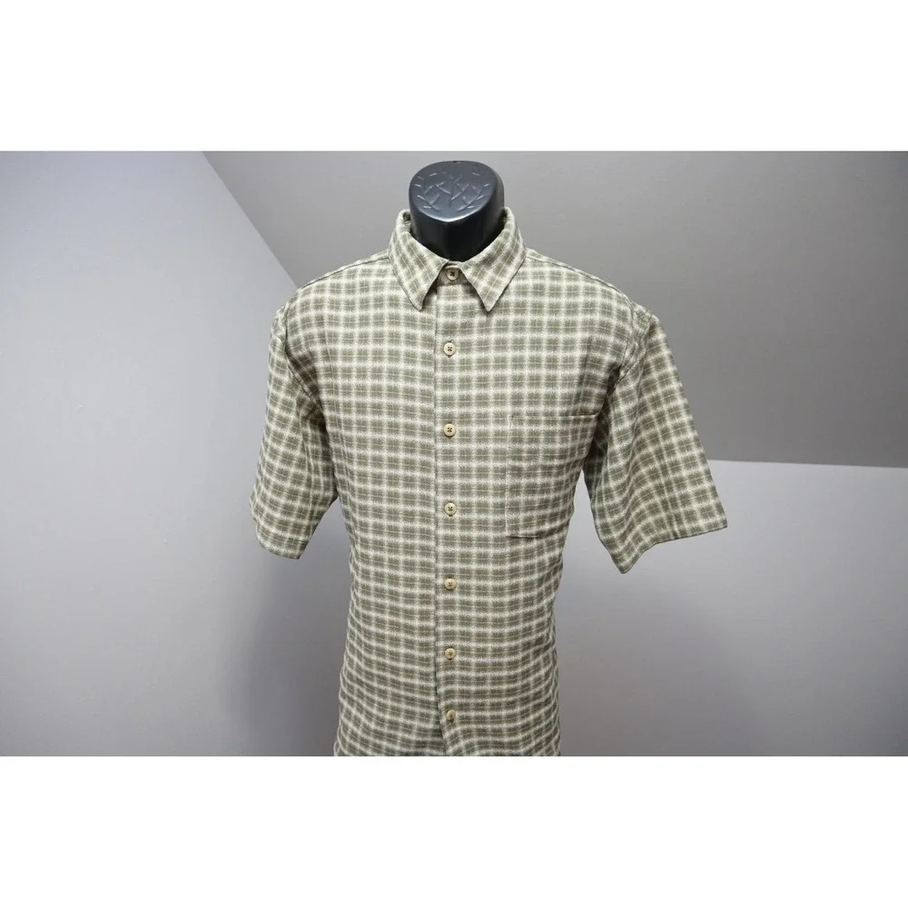 VTG The North Face Button Down Camp Shirt Mens Medium‎ Large Excellent Plaid